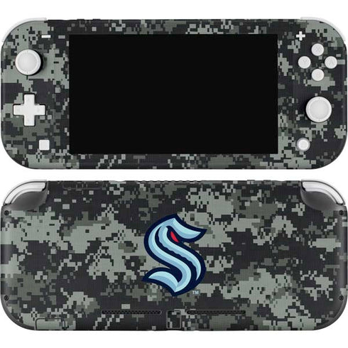 NHL Seattle Kraken Camo Nintendo Switch Lite Skin